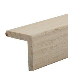 Baguette d'angle brut de sciage coloris naturel 250 x 27,5 cm
