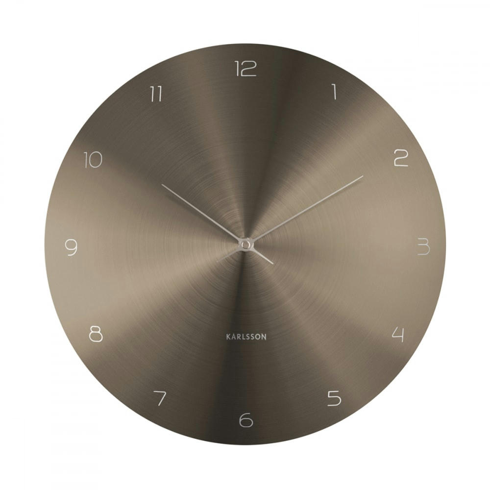 DOME DISC - Horloge murale en métal diam 40cm