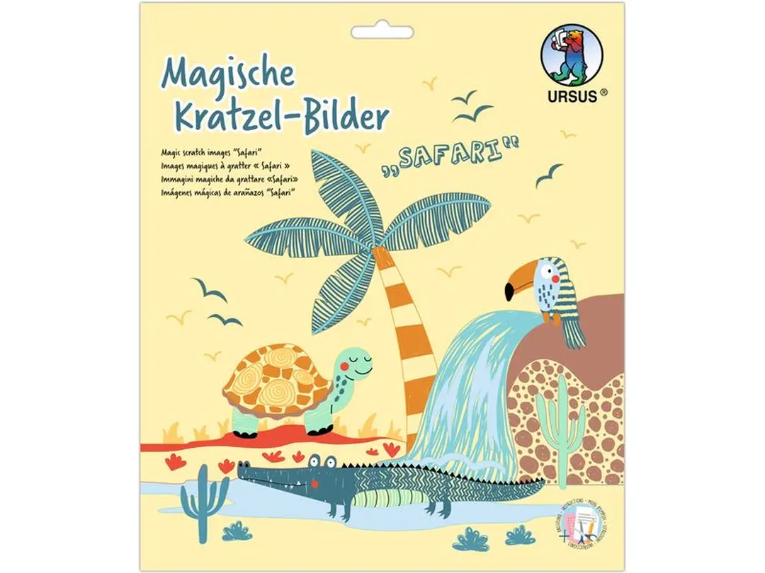 Bastelset 4er-Set Safari