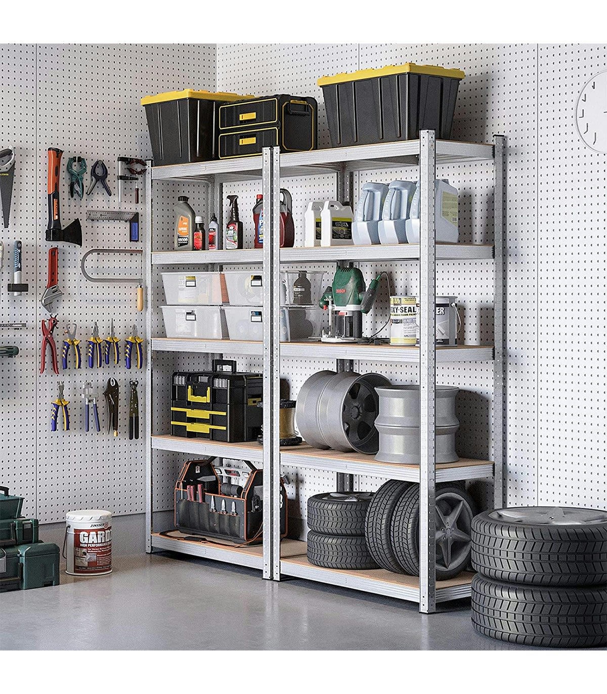 - Lot de deux étagères 5 niveaux - H180 cm