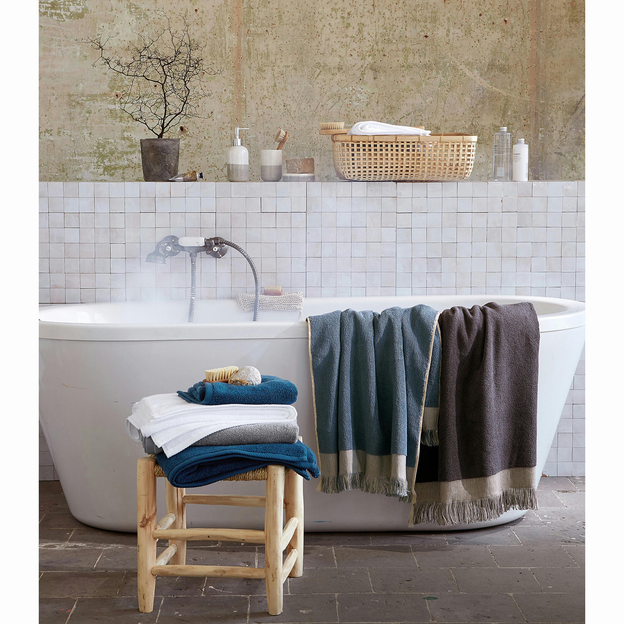 Drap de bain éponge zéro torsion, extrême douceur