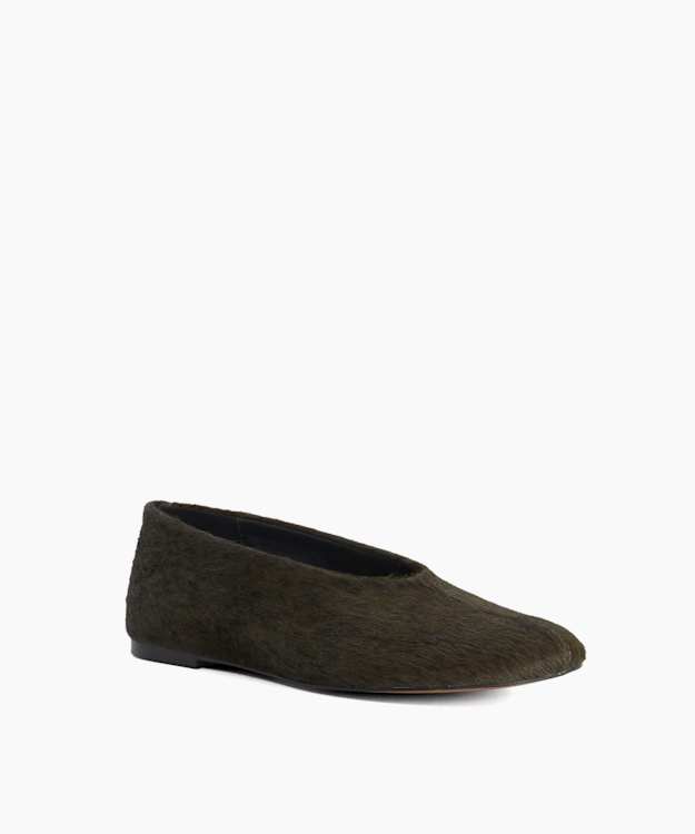 Highway Green - Round-Toe Ballet Flats