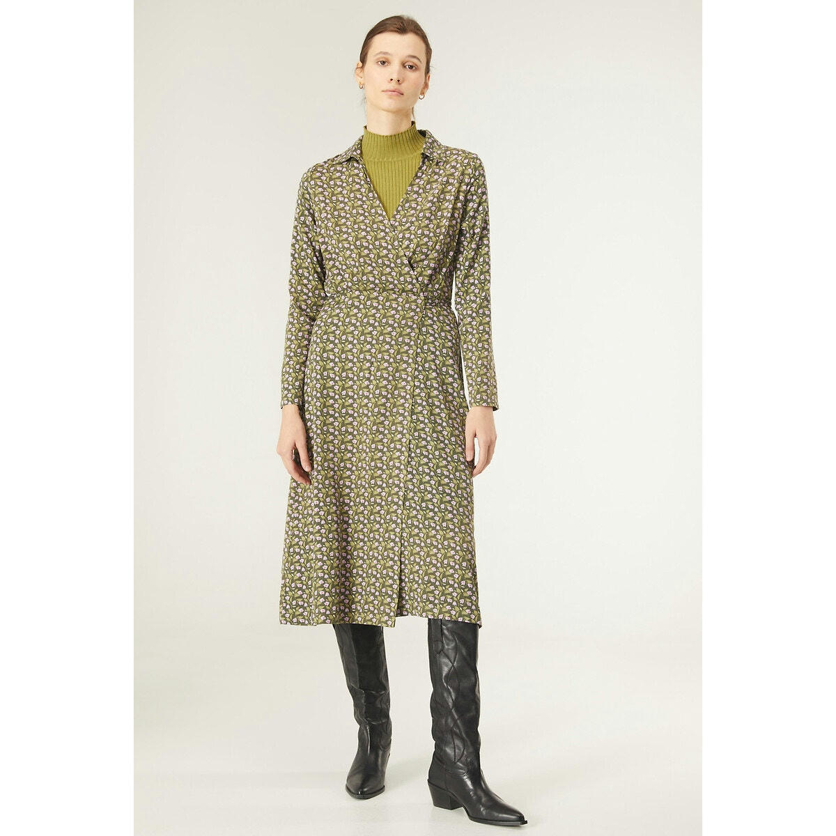 Robe imprimée col V