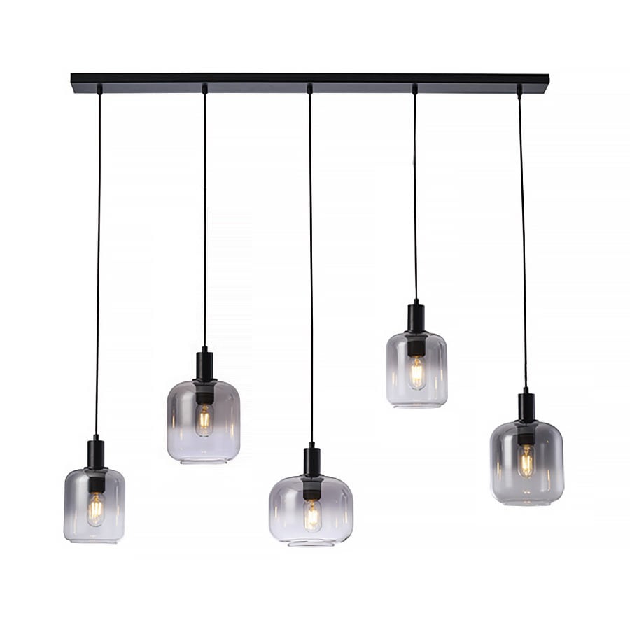 Freelight hanglamp Vario - 5 lichts - 120 x 140  cm - zwart