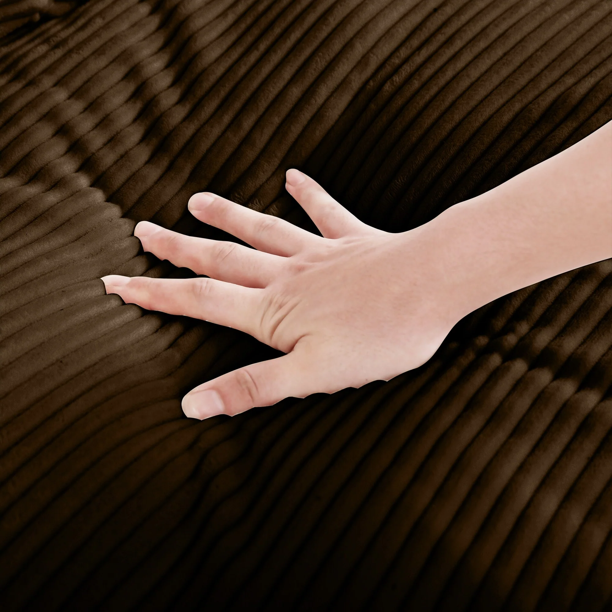 Corduroy Fabric Ottomans Footrest to Combine with 2 Seater Sofa, 3 Seater Sofa and 4 Seater Sofa, Corduroy