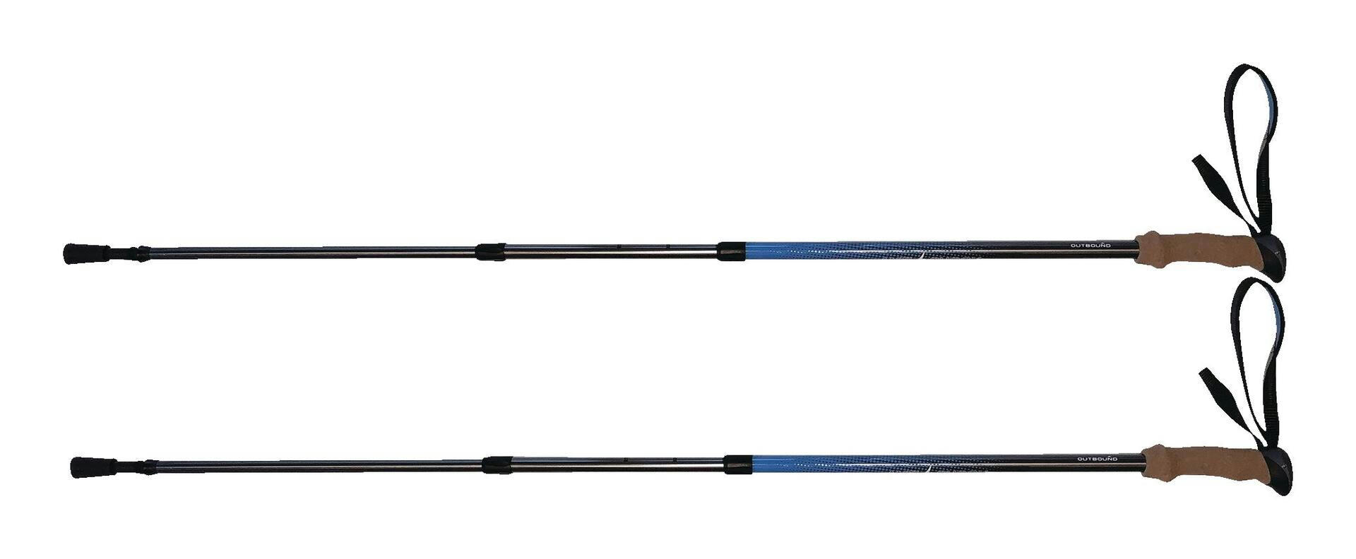 Outbound Anti-Shock Telescopic Adjustable Aluminium Trekking Poles For Hiking & Walking