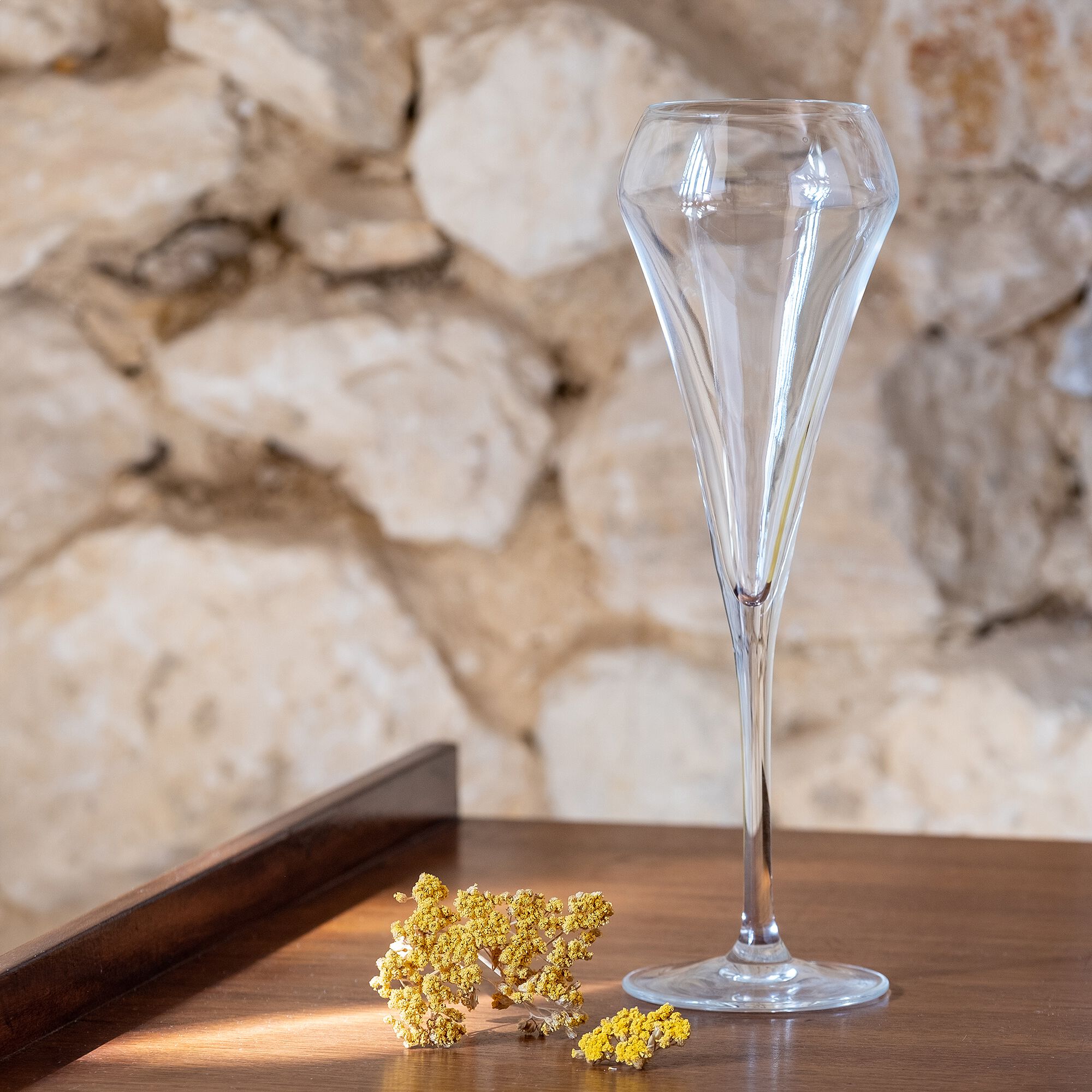 OPEN UP - Lot de 6 flûtes à champagne en cristallin 20cl - transparent