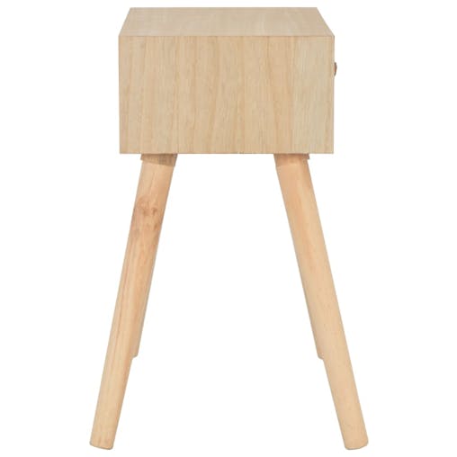 NNEVL Bedside Cabinet with Drawer 44x30x58 cm Solid Wood