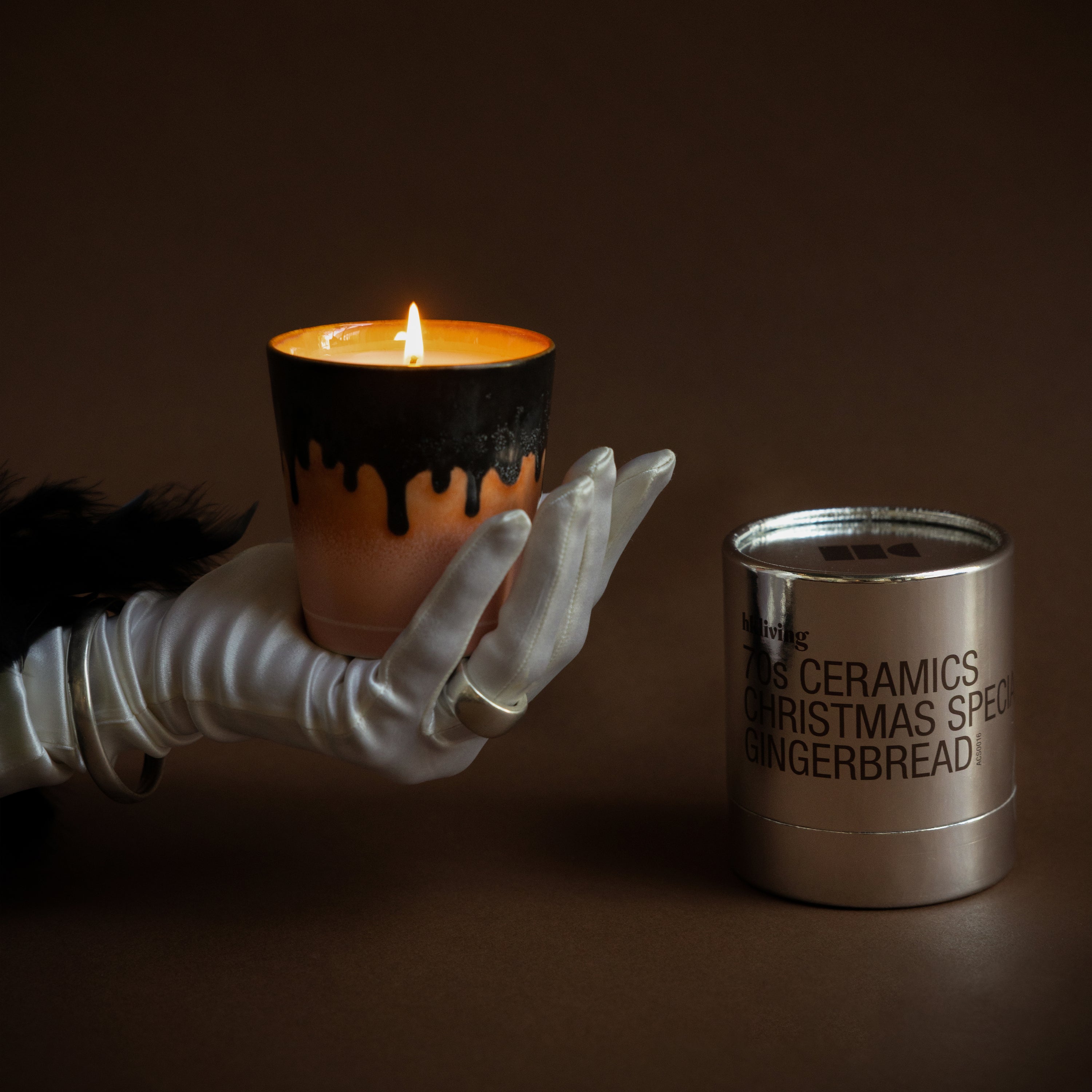 HKliving 70's Christmas Special Geurkaars - Gingerbread