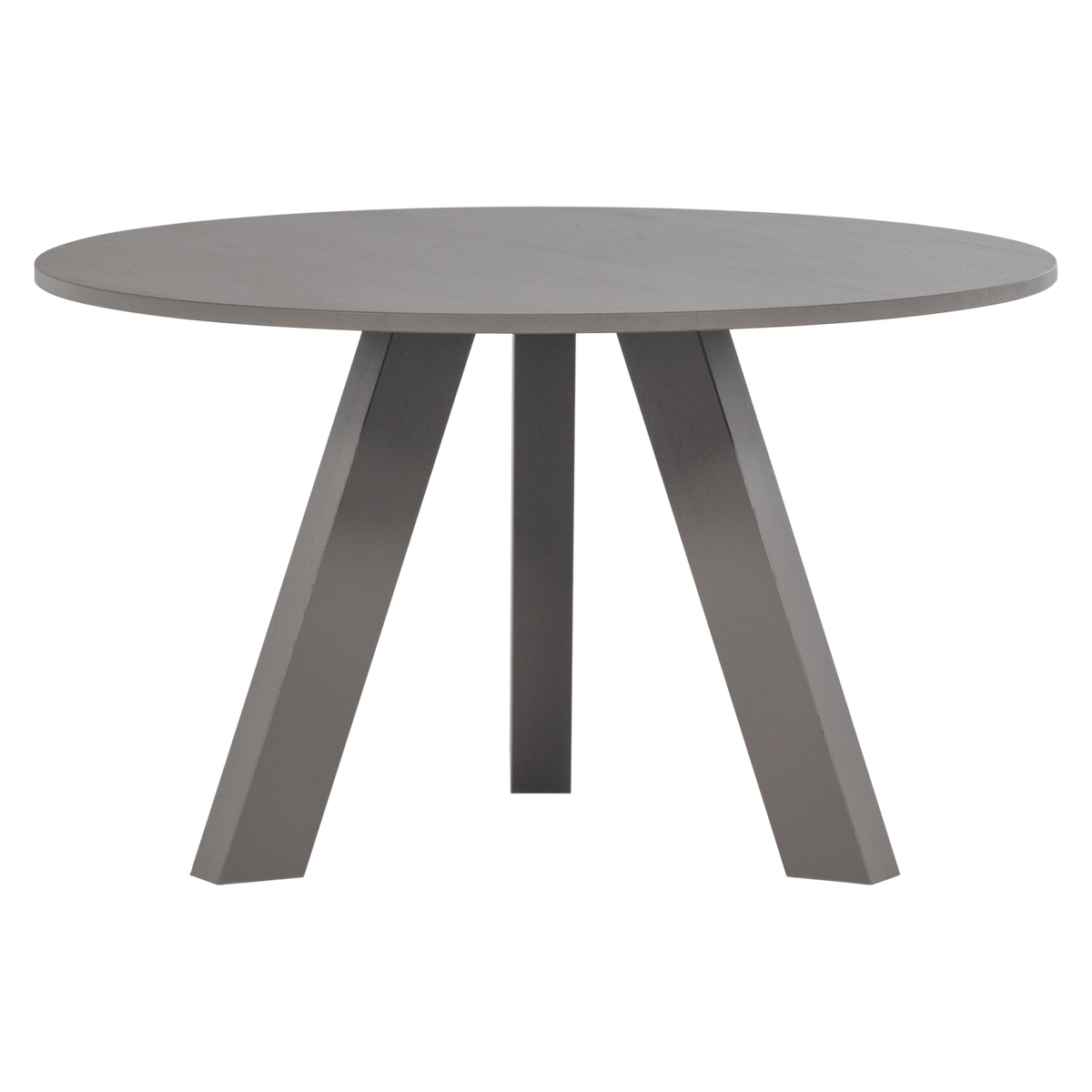 WOOOD eettafel Ø129 cm Rhonda - Eiken - Warmgrijs - 75x129x129