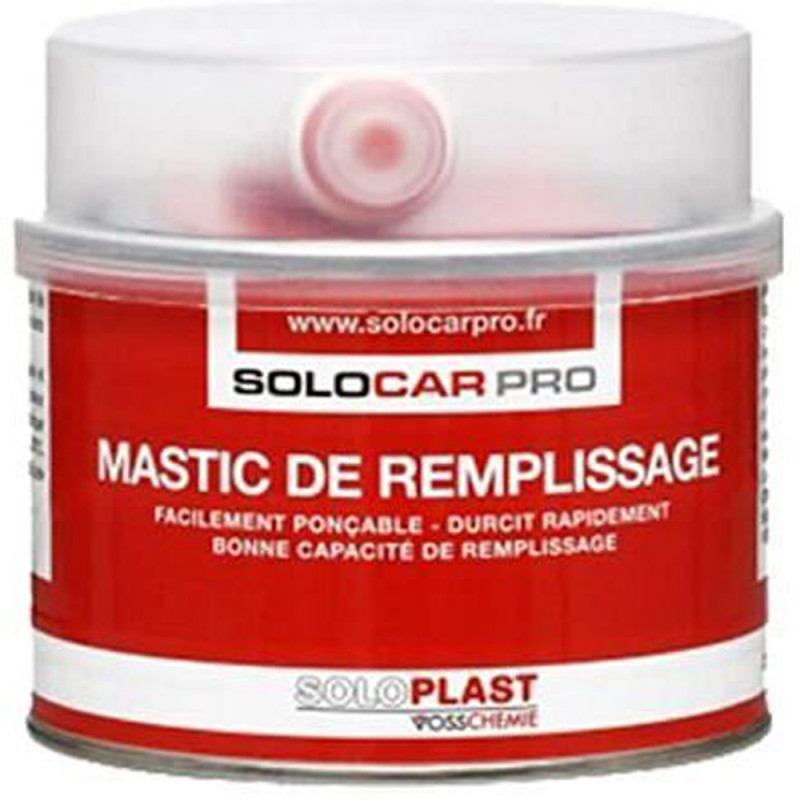 Mastic de remplissage gris 0,25 kg SOLOCAR