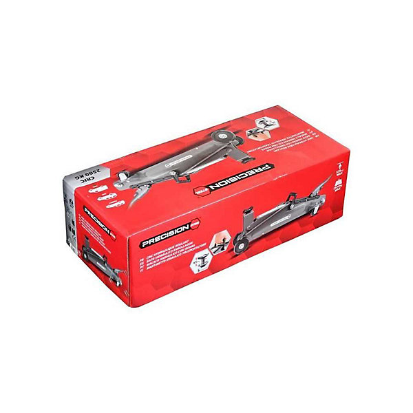 Cric hydraulique rouleur SUV 2.5T POWERTRAC hauteur 190-535 mm poignee 360 deg