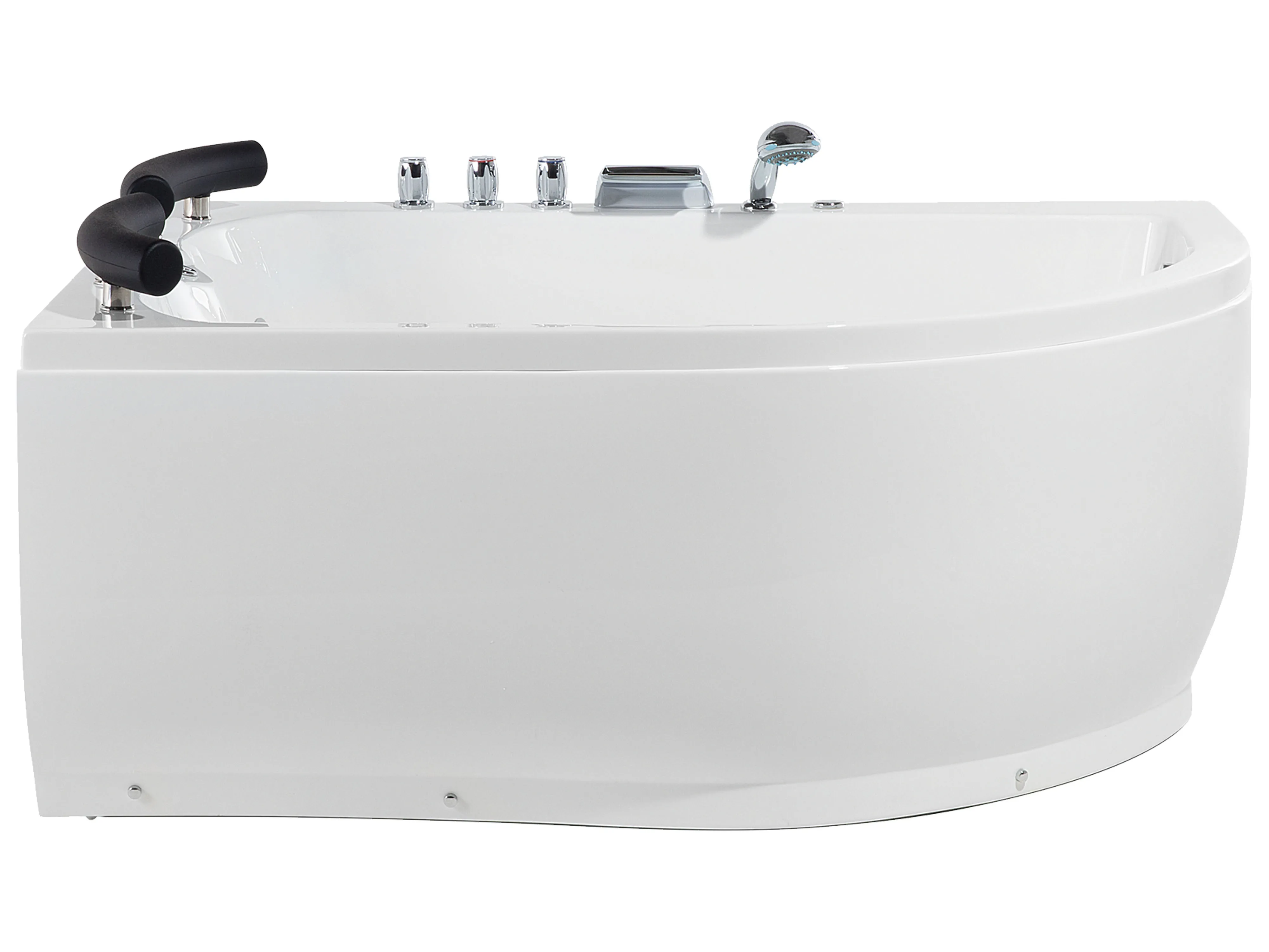 Corner Hot Tub with LED PARADISO Left Hand 1580 x 1130 mm White