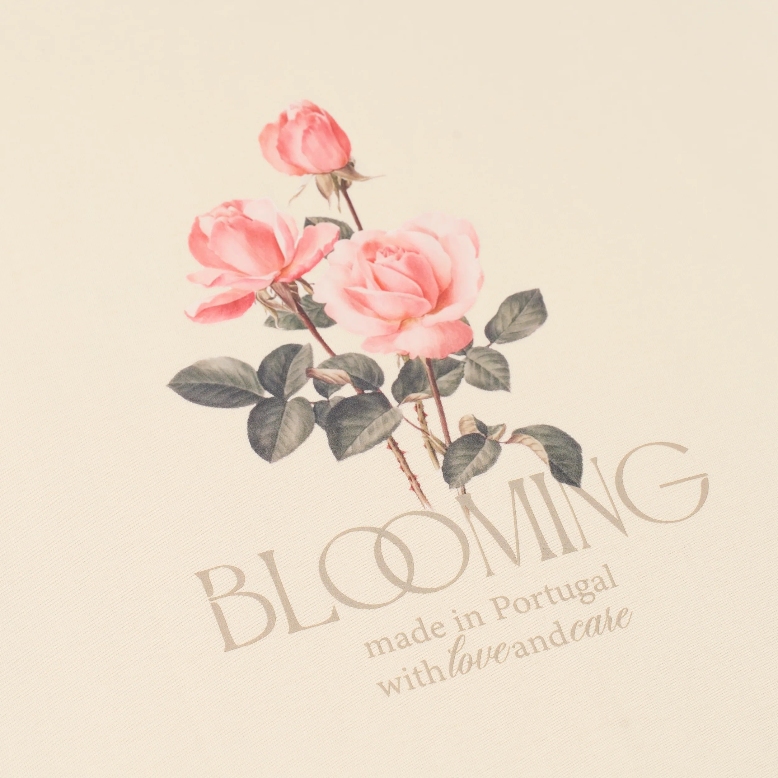 Sanjo Blooming T-shirt // Ecru