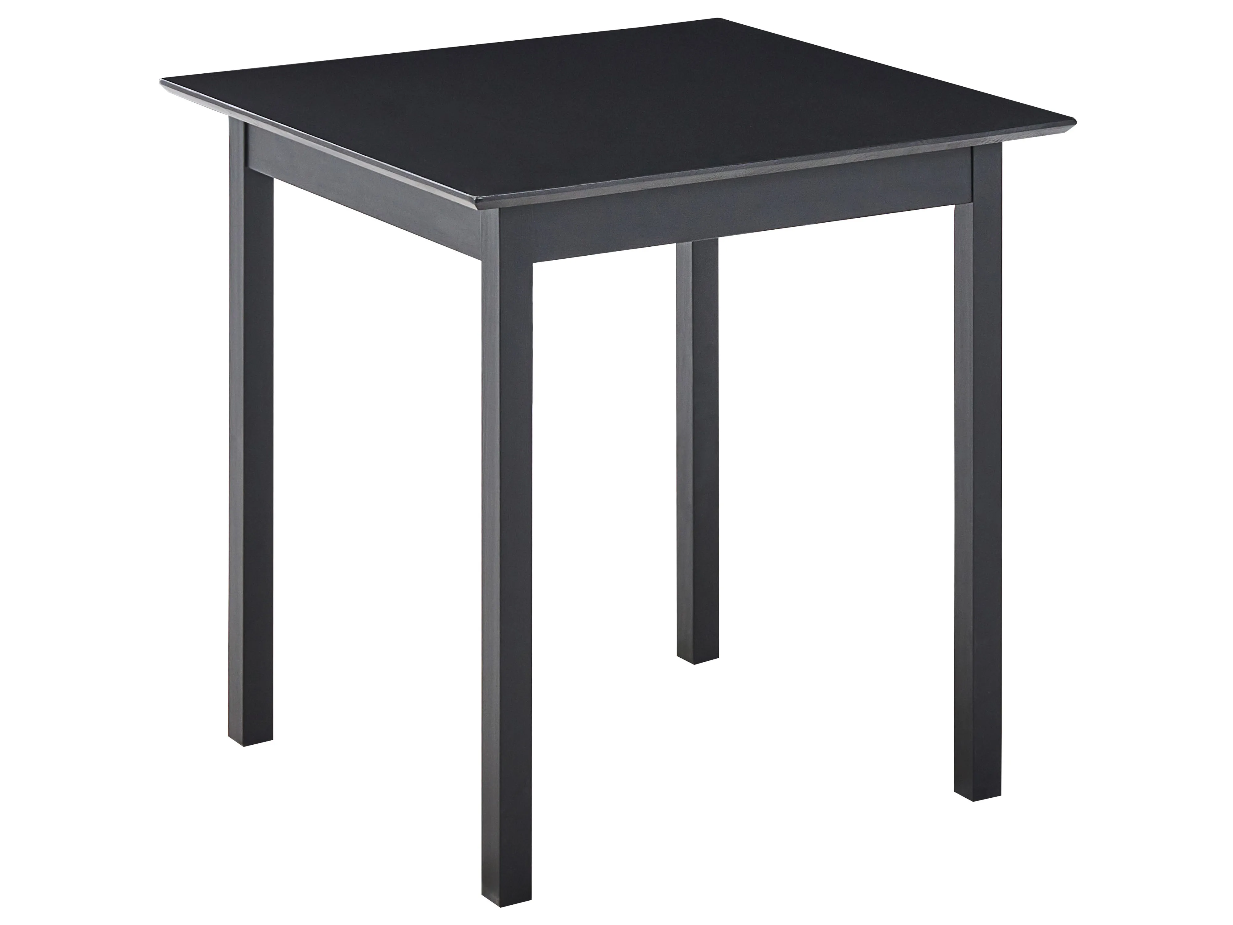 Dining Table VERITAS Black 75 cm 75 cm Pine Wood