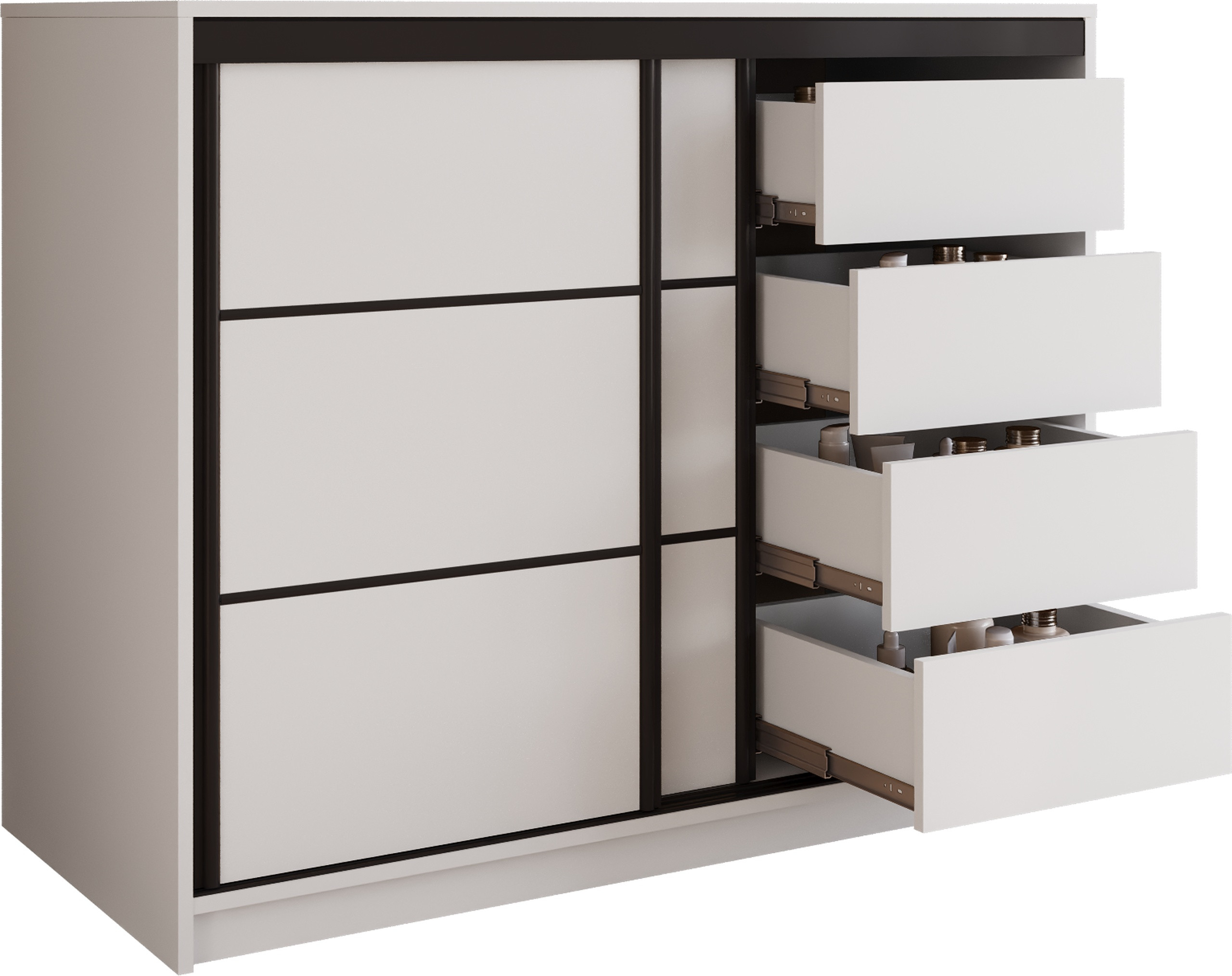 Komoda LOFT dwudrzwiowa 120 cm dąb artisan