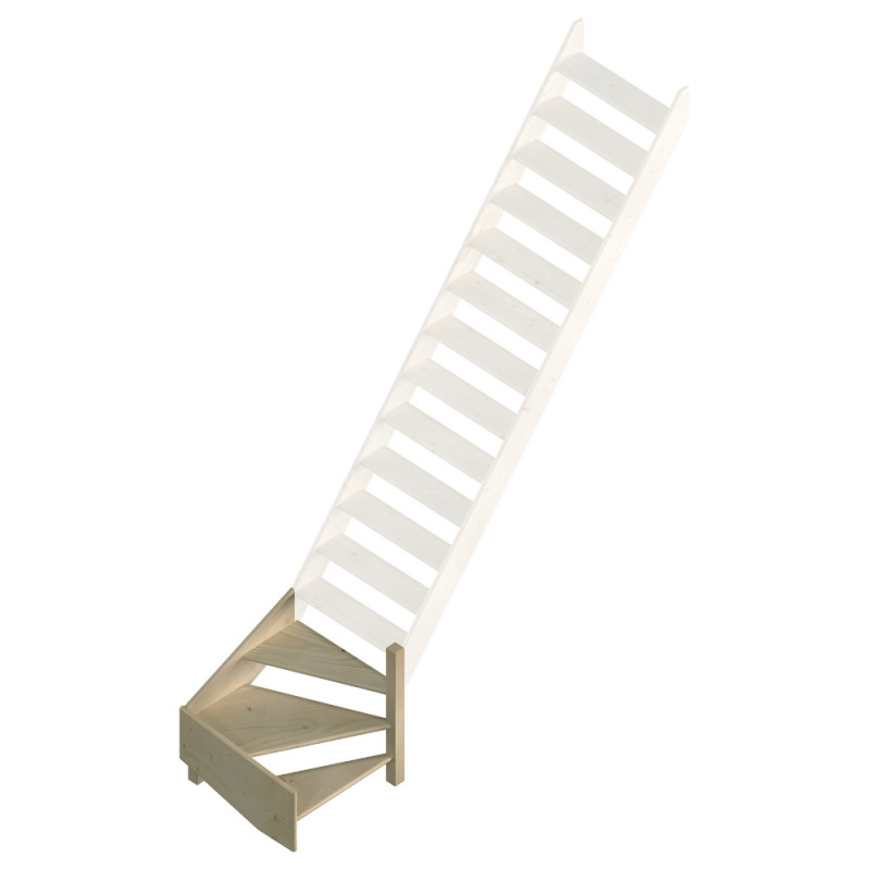 1/4 tournant droit pour escalier de meunier Cottage Large SOGEM
