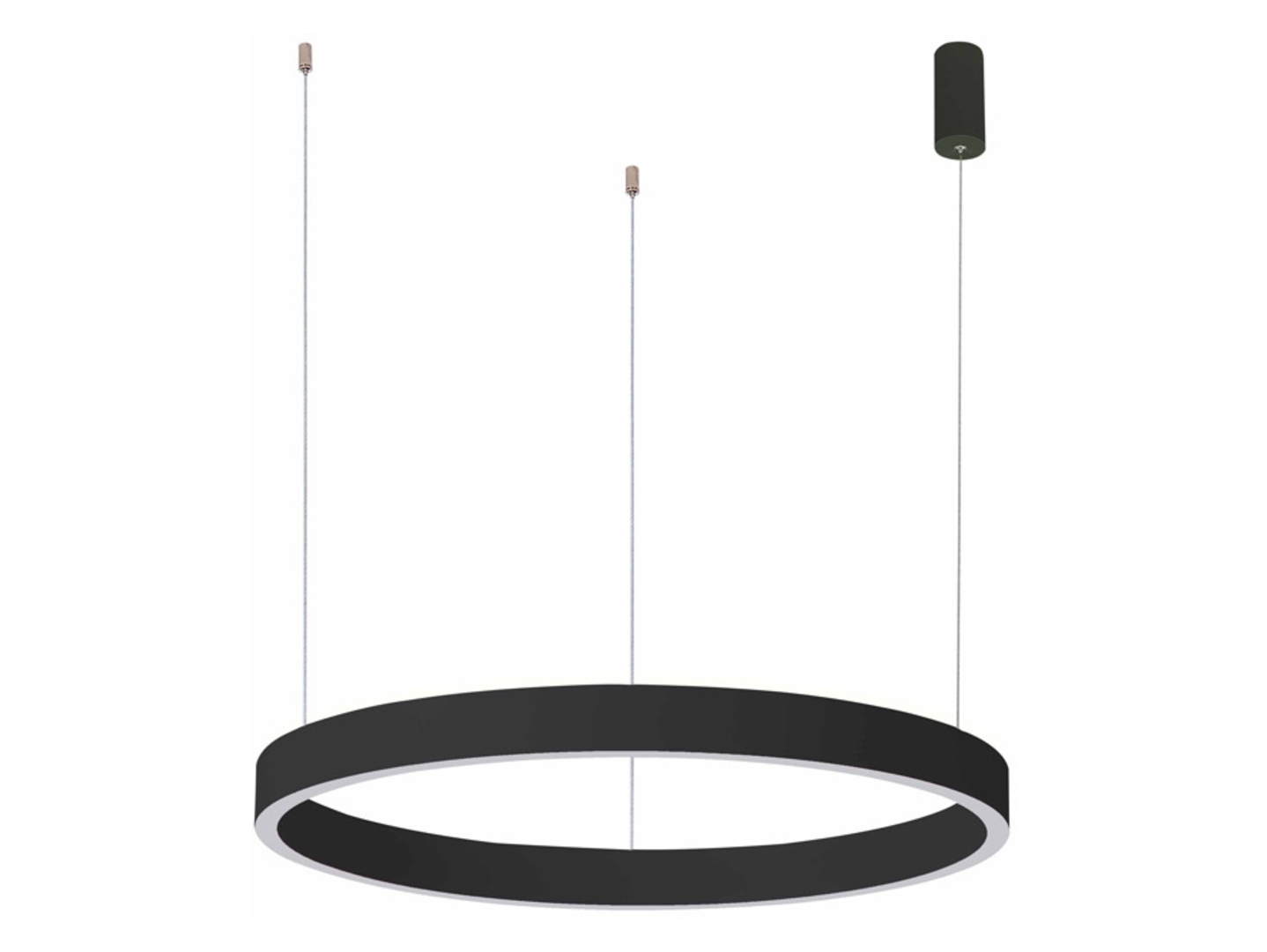 Lampa wisząca Brasco Down LED ze zmienną barwą światła czarna