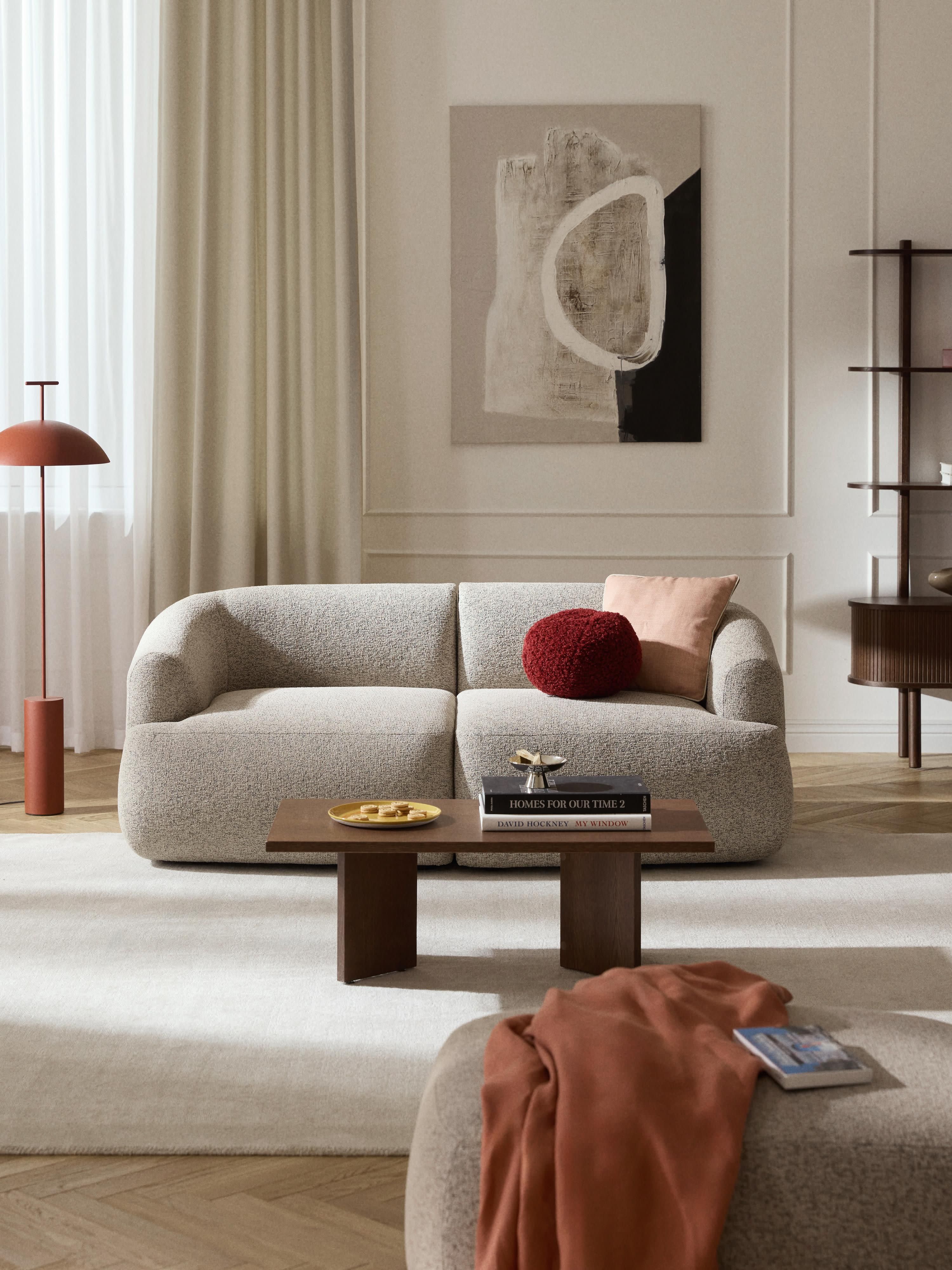 Modulares Bouclé-Sofa Sofia (2-Sitzer)