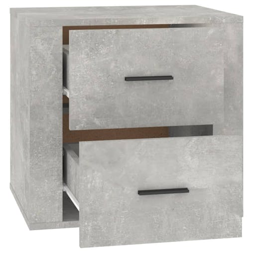 NNEVL Bedside Cabinet Concrete Grey 50x39x47 cm
