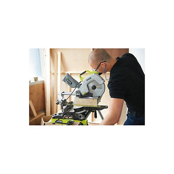 Pack RYOBI Scie à onglet radiale électrique EMS254L - 2000W - 254mm - lame carbure - SB254T48A1