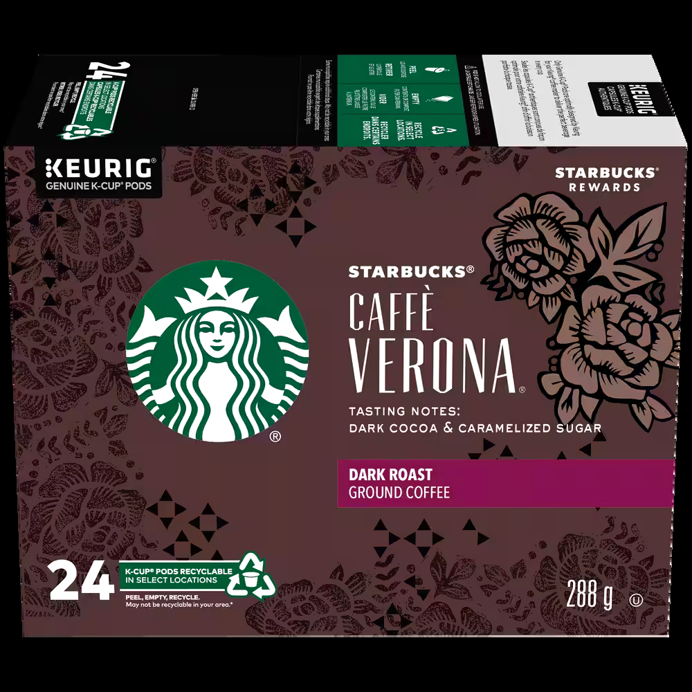 Keurig Starbucks Dark Roast Verona K-Cup® Coffee Pods, 288-g, 24-pk