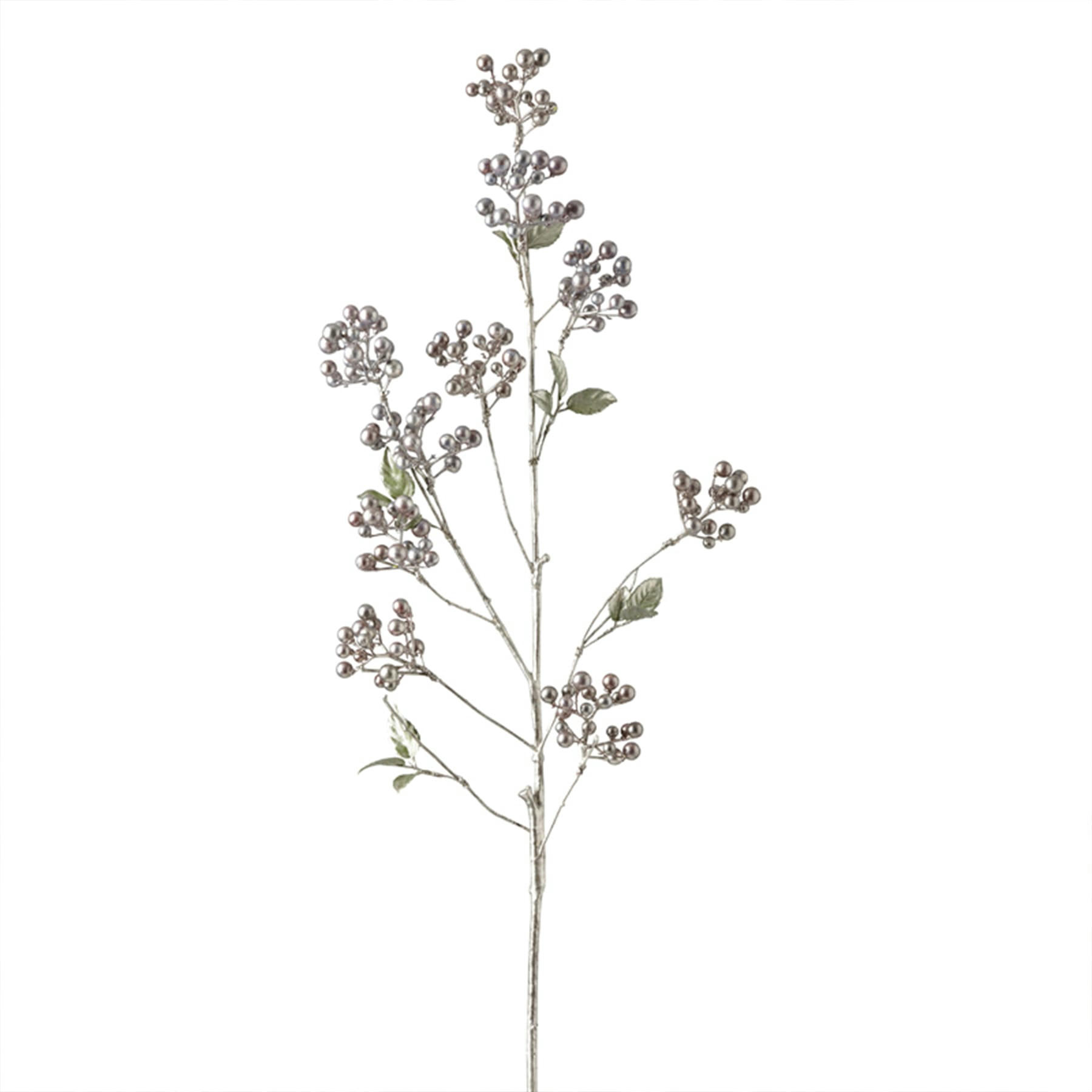 NOËL - Branche de baies métalliques H99