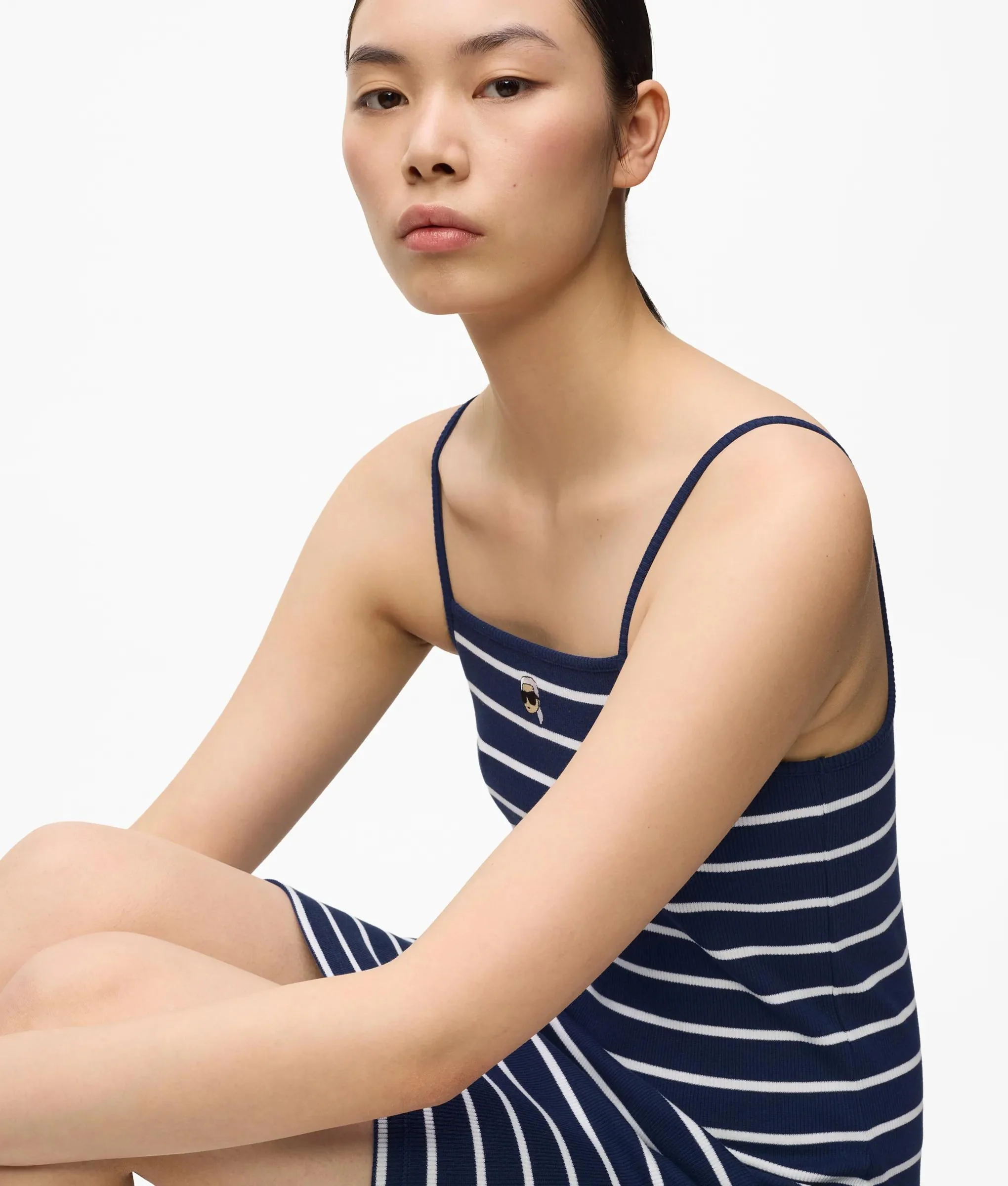 Robe en jersey à rayures Ikon