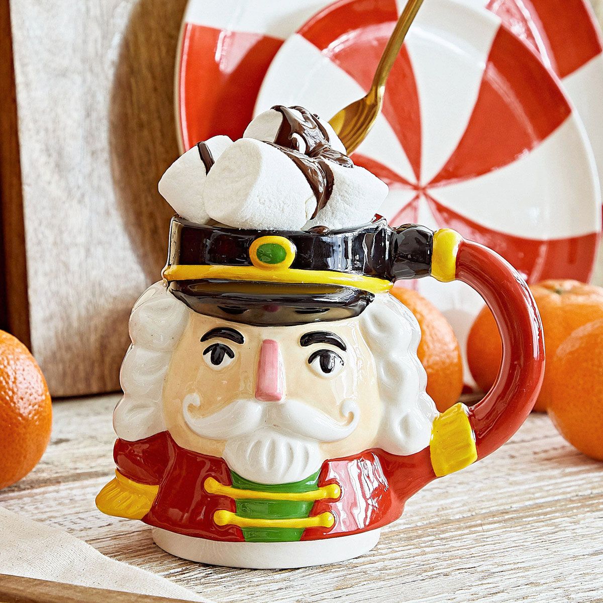 Kubek NUTCRACKER SHAPE dziadek siwy 0,4 l