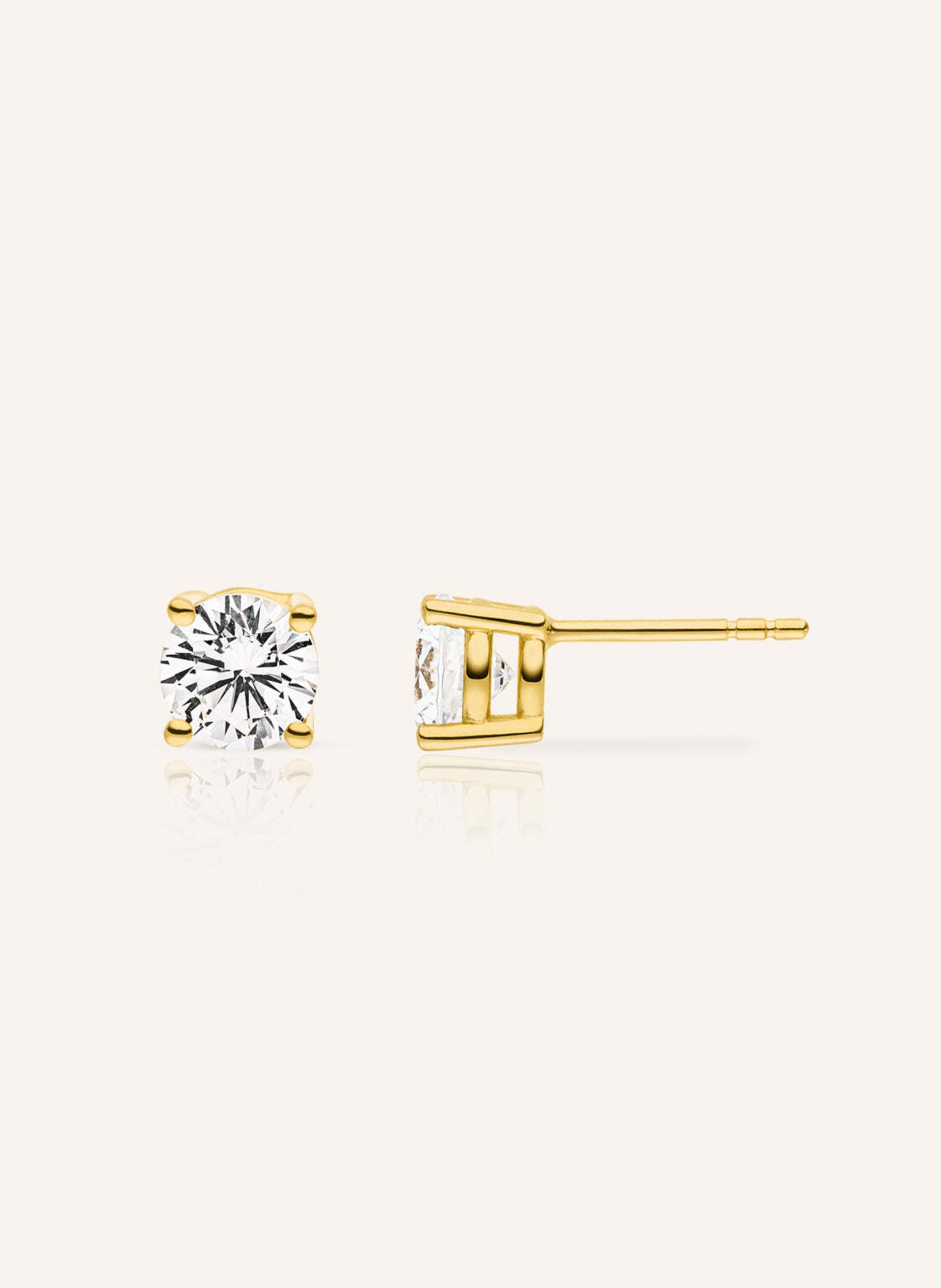 VEYNOU Ohrstecker ELLA aus 14 Karat Gelbgold und 0,30ct. Lab-Grown Diamanten