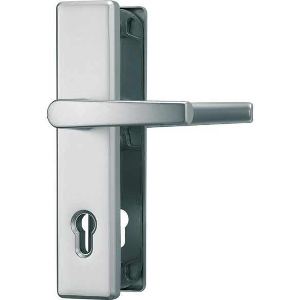 Schutzbeschlag, Stahl, aluminiumfarben