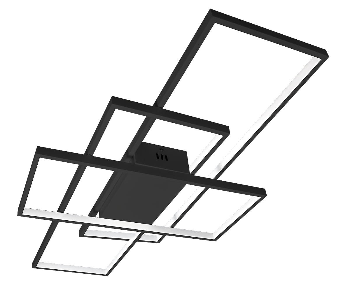 Lampa sufitowa z pilotem Hydra LED 126W czarna