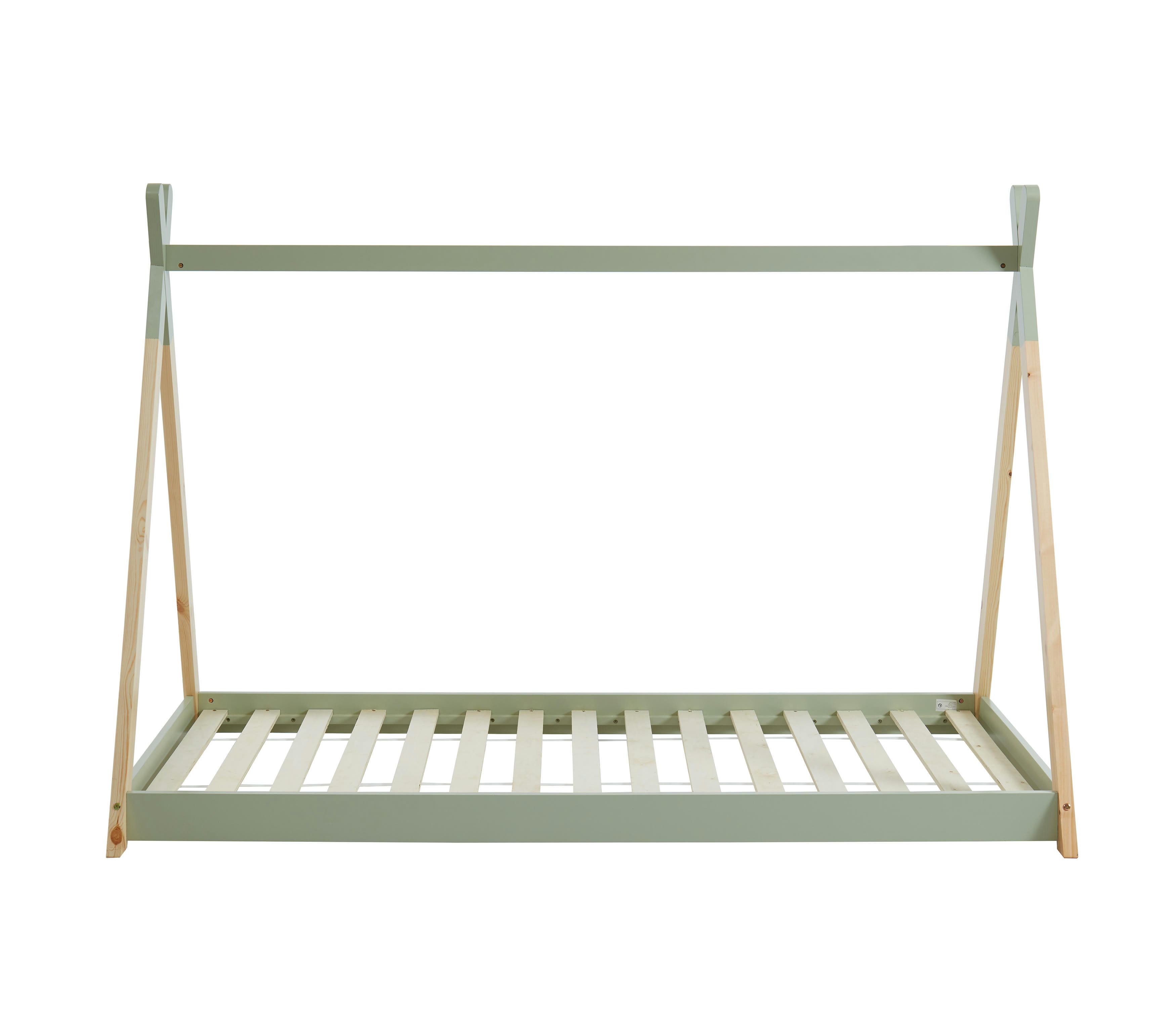 TINY - Lit enfant tipi   pin vert  90x190 sommier inclus