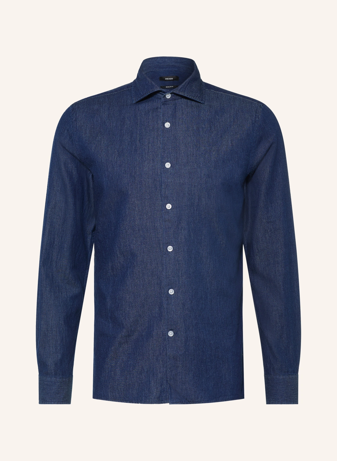 REISS Hemd DON Slim Fit in Jeansoptik