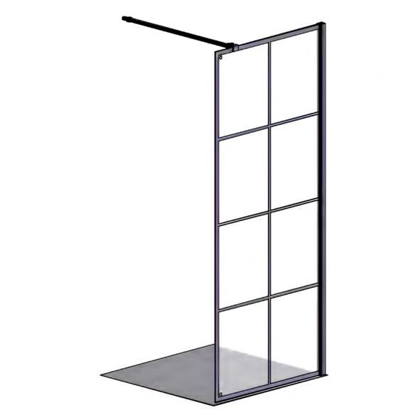 Duschwand »Bl4ckline«, 1000ER, Walk-In