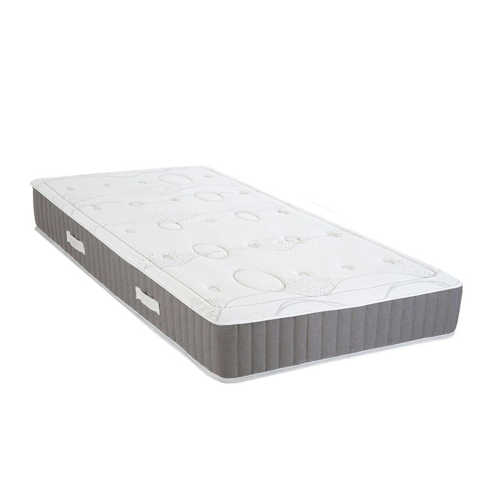 INTUITION - Ensemble  90x200  Matelas + Sommier Bois
