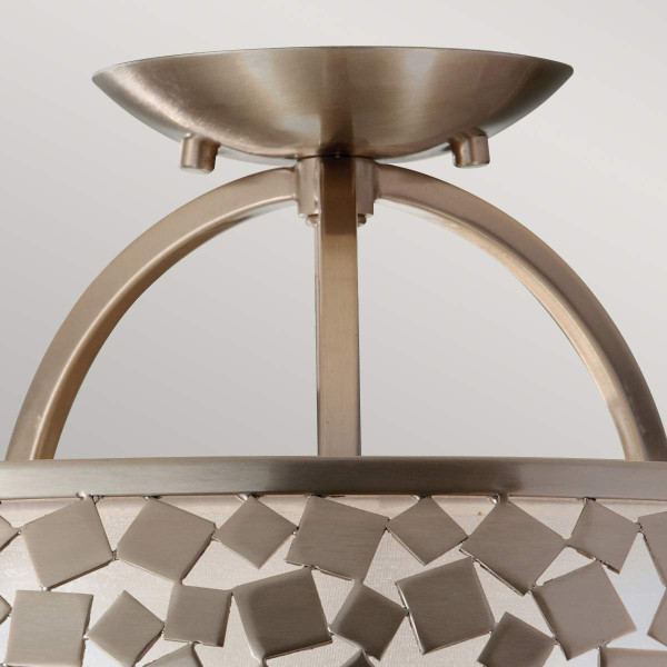 Lampa sufitowa szczotkowana stal Zara 3xE27x60W Feiss