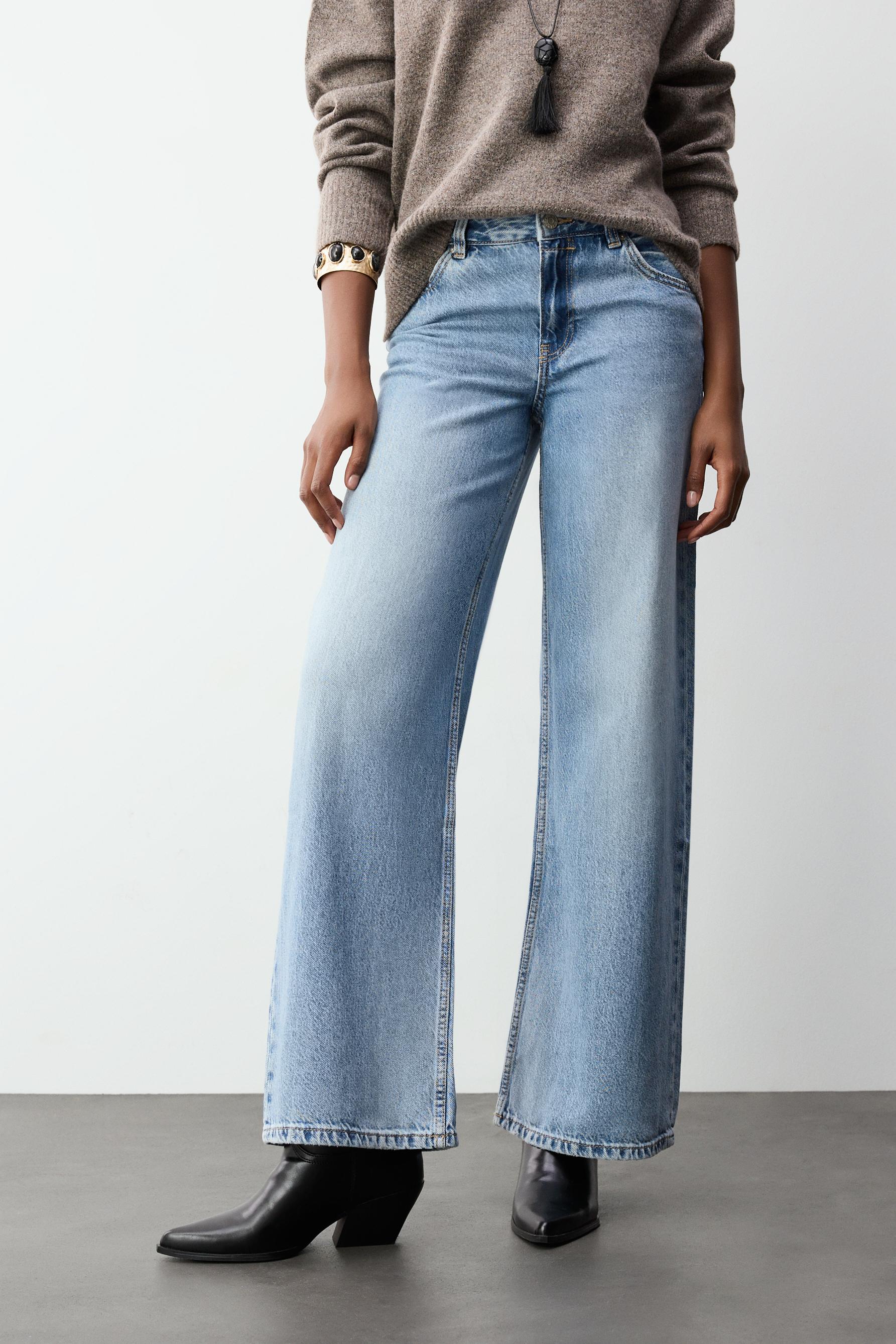 Jeans wide leg low waist