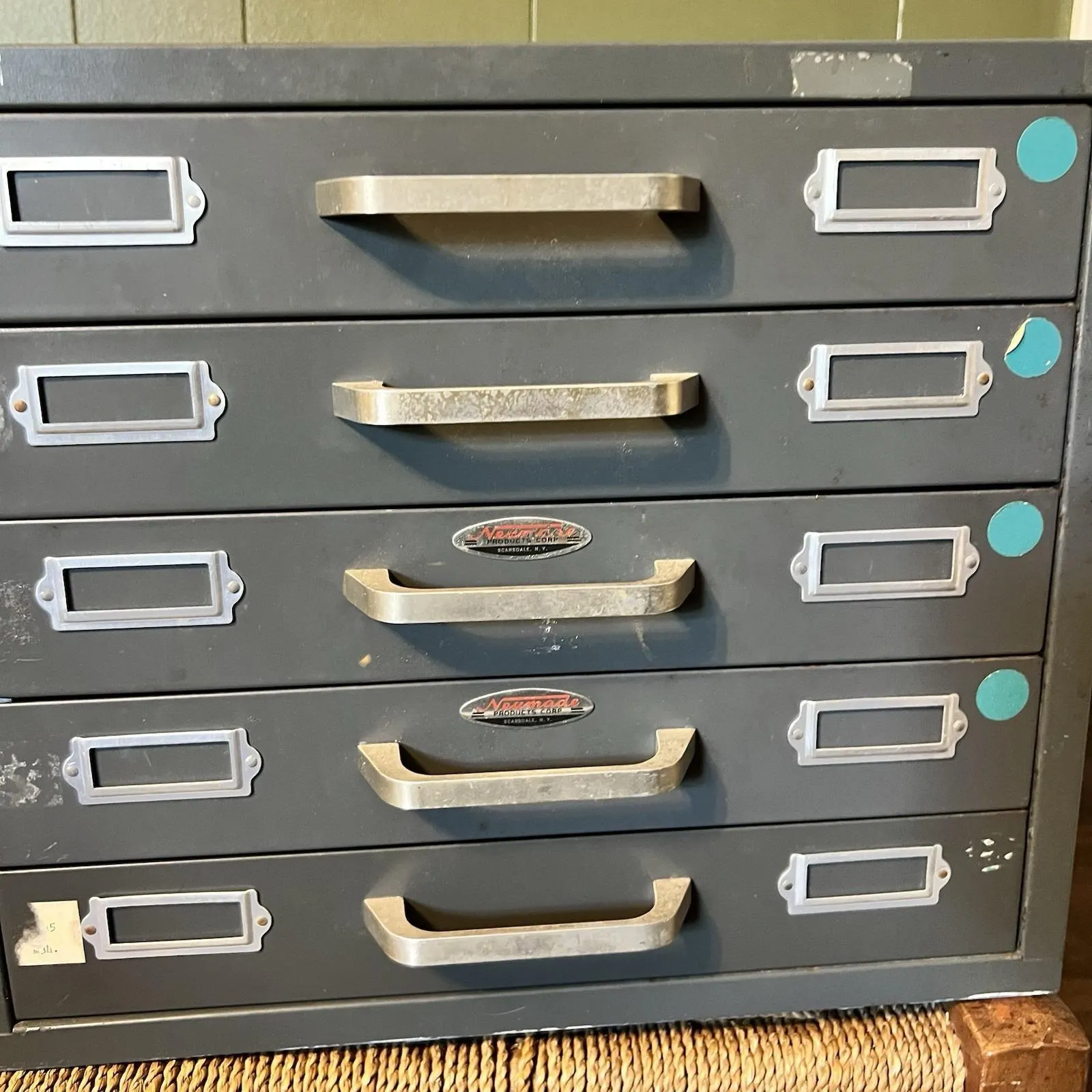 VINTAGE NEUMADE 5-Drawer STACKABLE Photography Metal File Cabinet 15