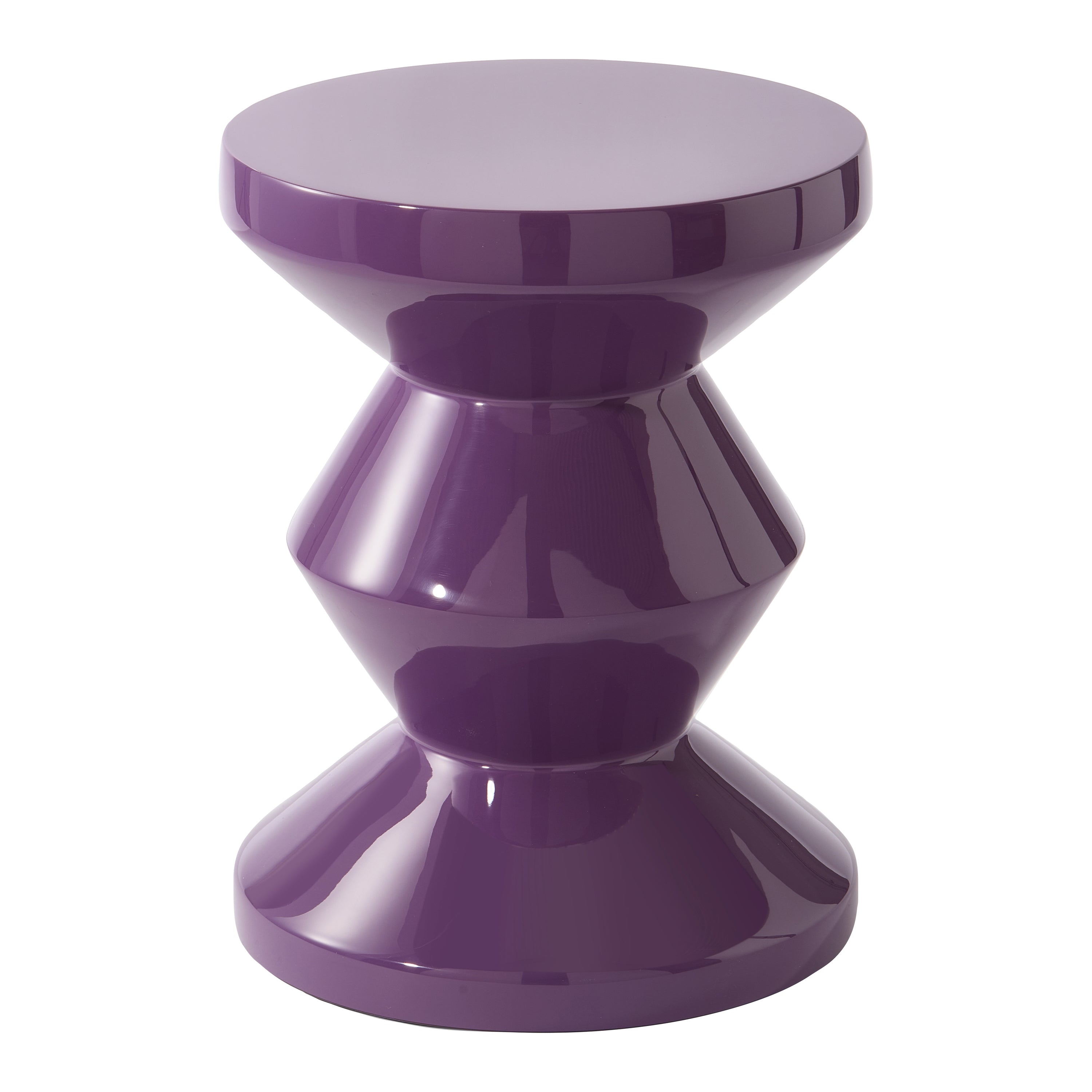 POLSPOTTEN Zig Zag Bijzettafel - Donkerpaars