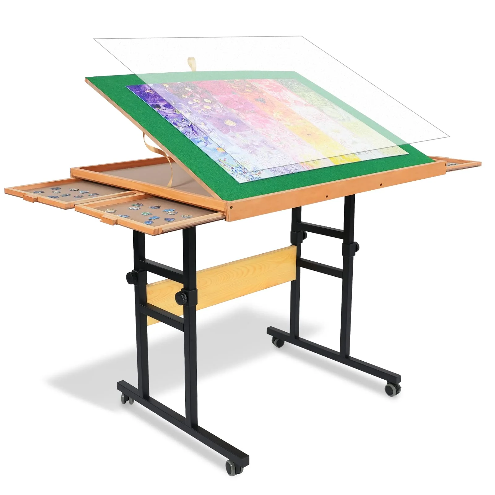 Adjustable 3 Tilting Angle Portable Drawers