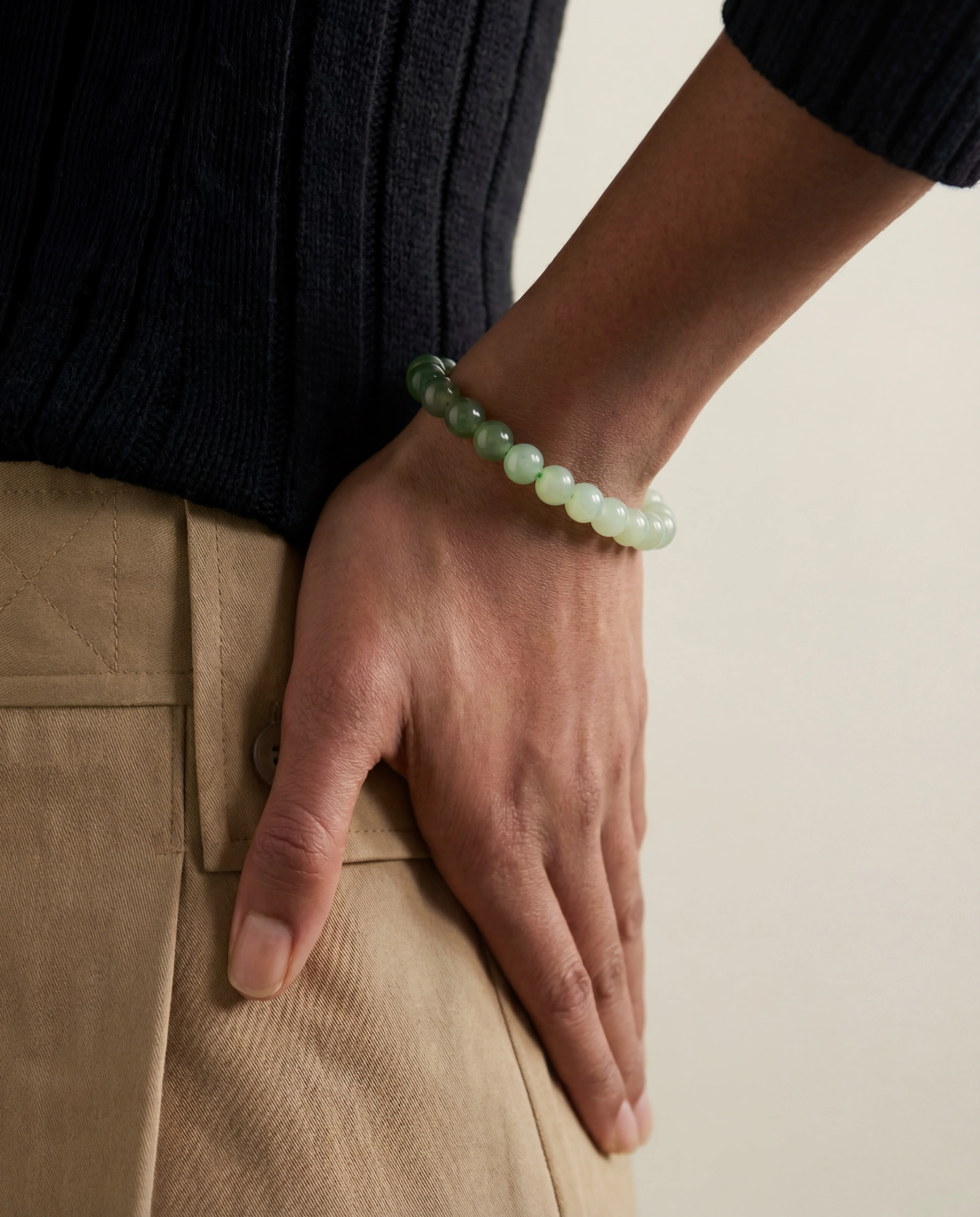 Ombre — Beaded Jade Bracelet