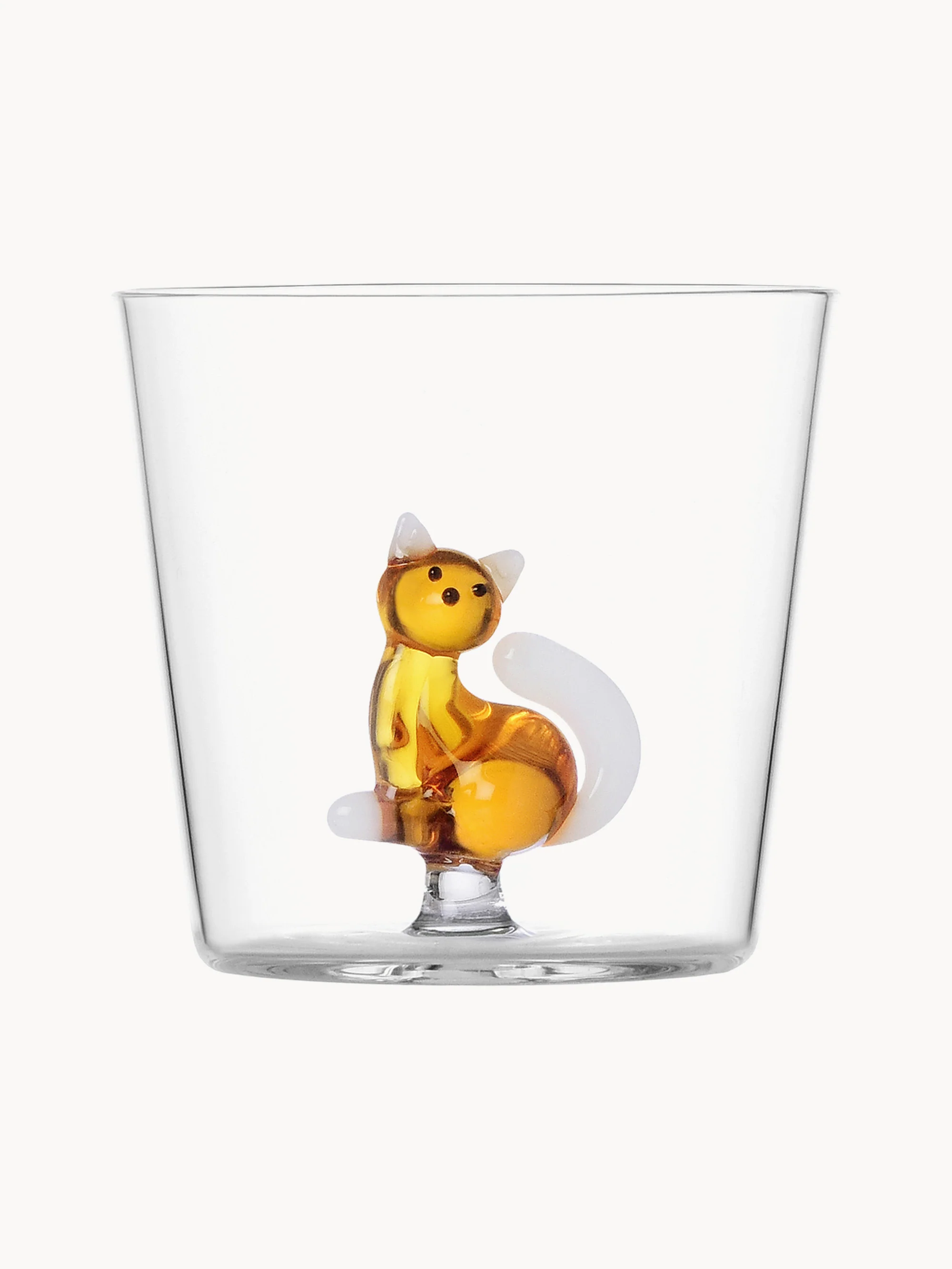 Mundgeblasenes Trinkglas Animal Farm aus Borosilikatglas