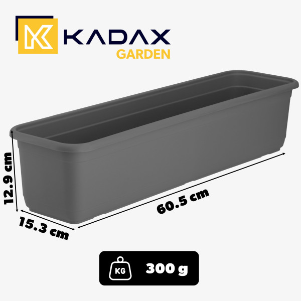 Kadax Skrzynka Balkonowa 60cm Doniczka Na Kwiaty