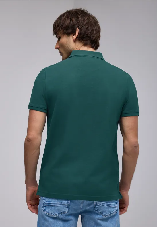 Piqué-Poloshirt mit Logo