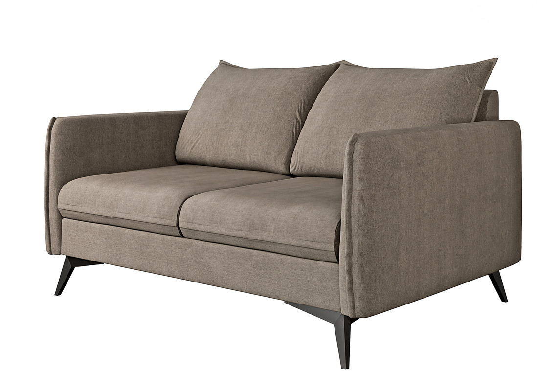 Ropez Juli Bis sofa 2 osobowa nogi metalowe tkanina beż