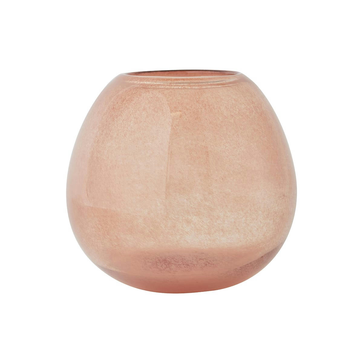 LASI - Vase rouge en verre Ø25xH21,5cm