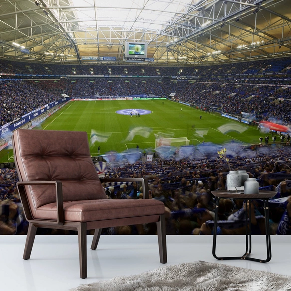 Vliestapete »XXL Vliestapete«, FC Schalke 04 Fußballfan, mehrfarbig, matt