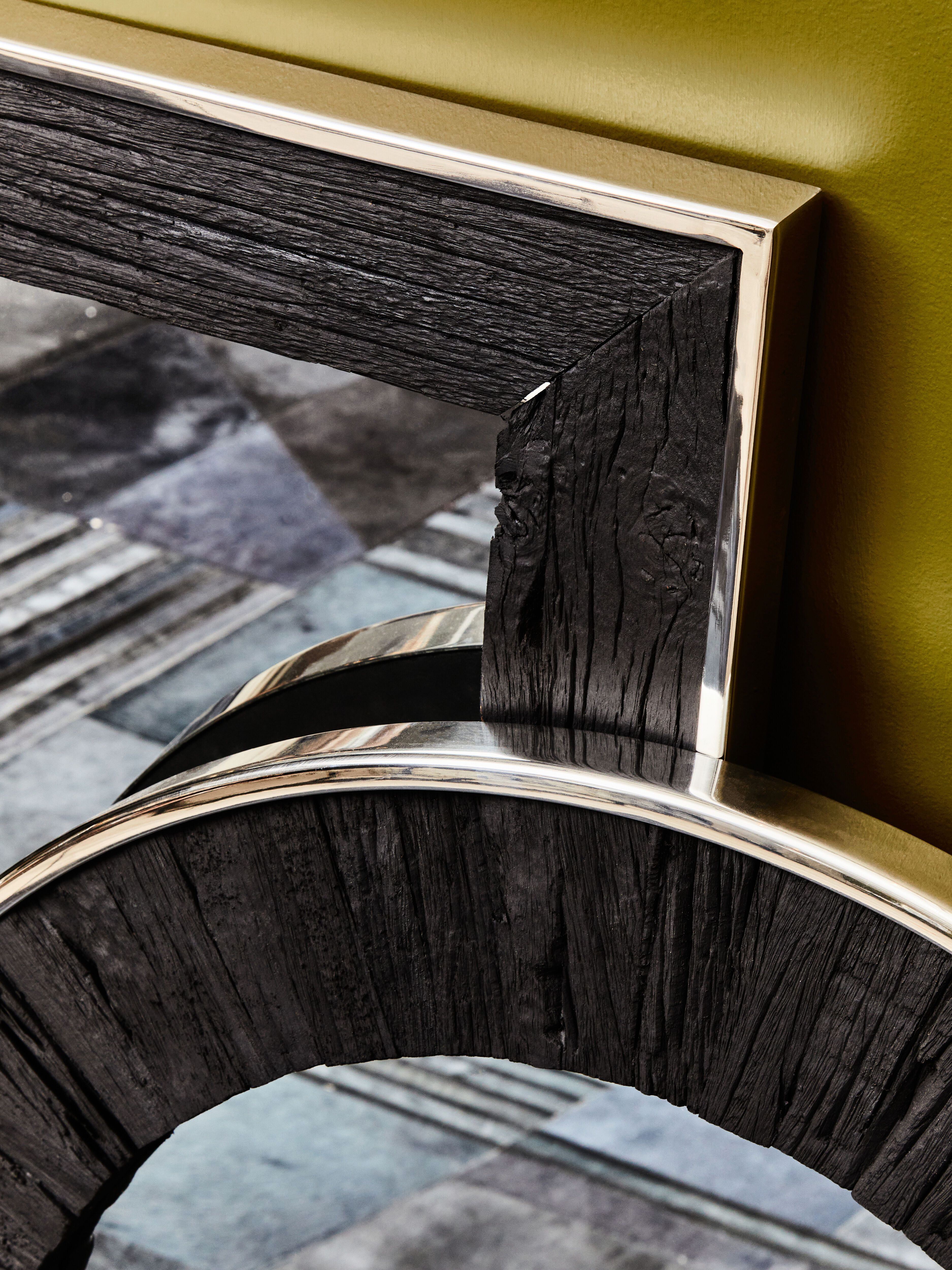 Orsina Kerala Black Rectangular Mirror