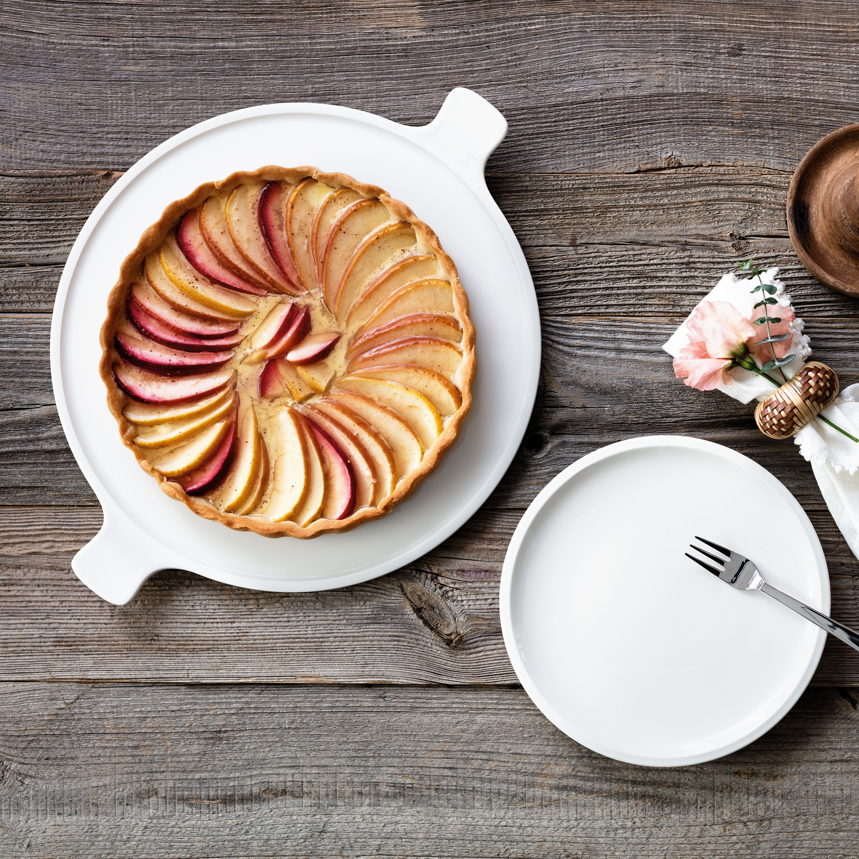 Artesano Salad/ Dessert Plate - White, 8.8'', Premium Porcelain